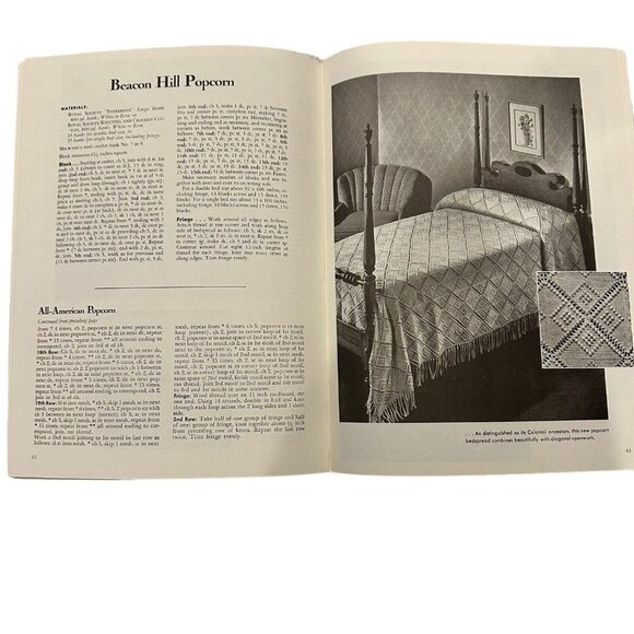 POPCORN CROCHET BEDSPREAD DESIGNS DOVER NEEDLEWORK By Rita Weiss Very Good Read - Picture 7 of 13
